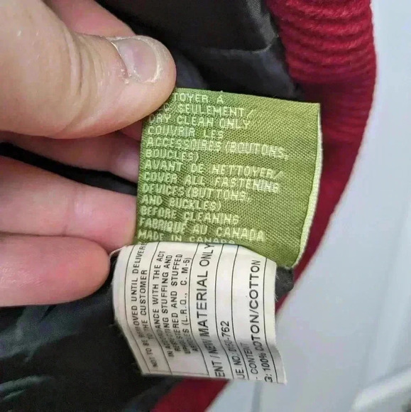 SOÏA & KYO women Pea  Coat red color size small Made in Canada Wool+Nylon - Picture 9 of 12